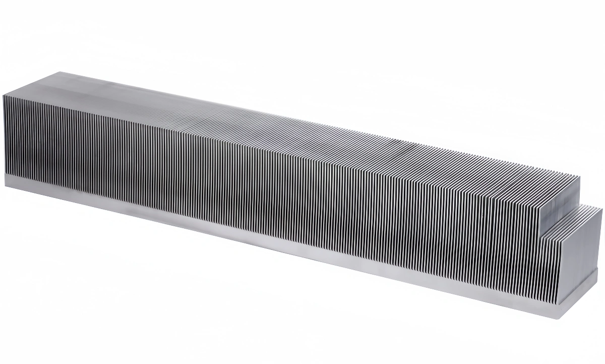 Large Aluminum Heat Sink profiles stacked