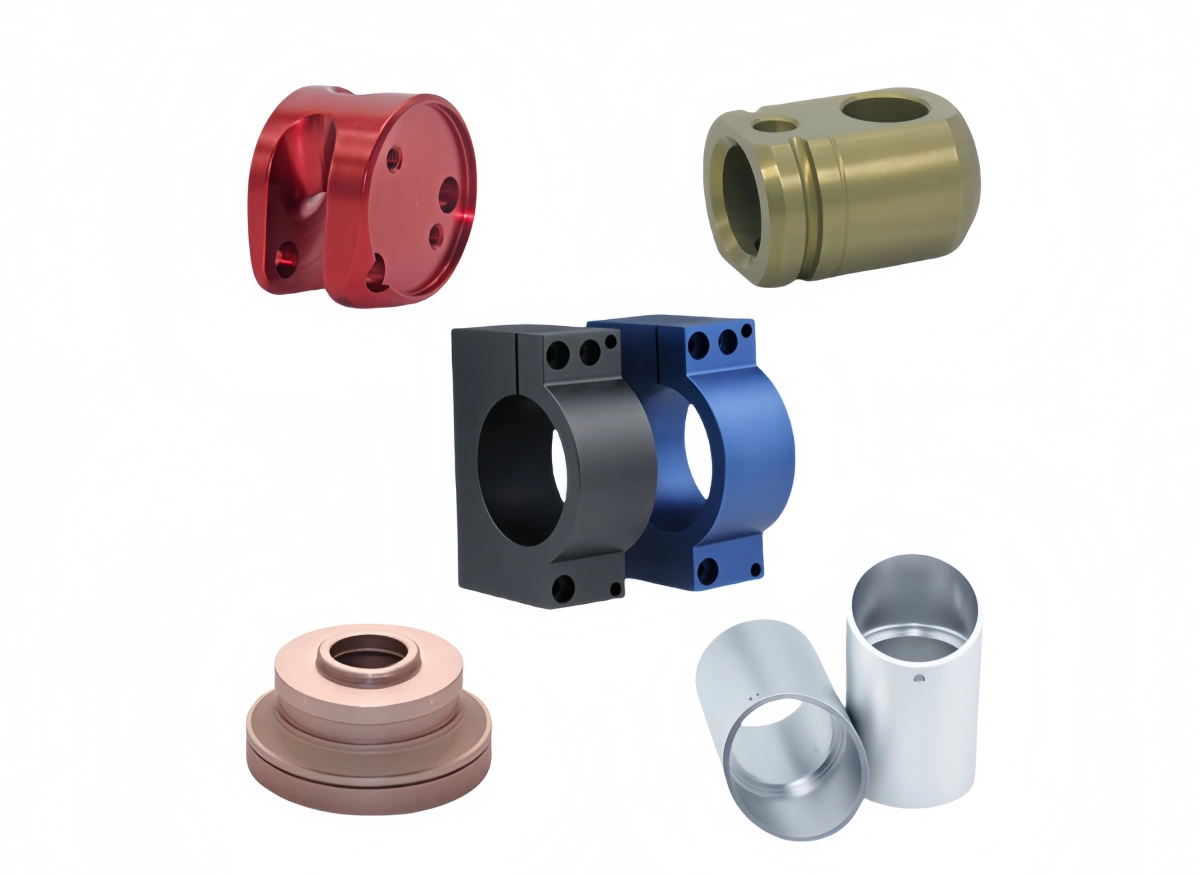 Manufacturing process anodized aluminum parts