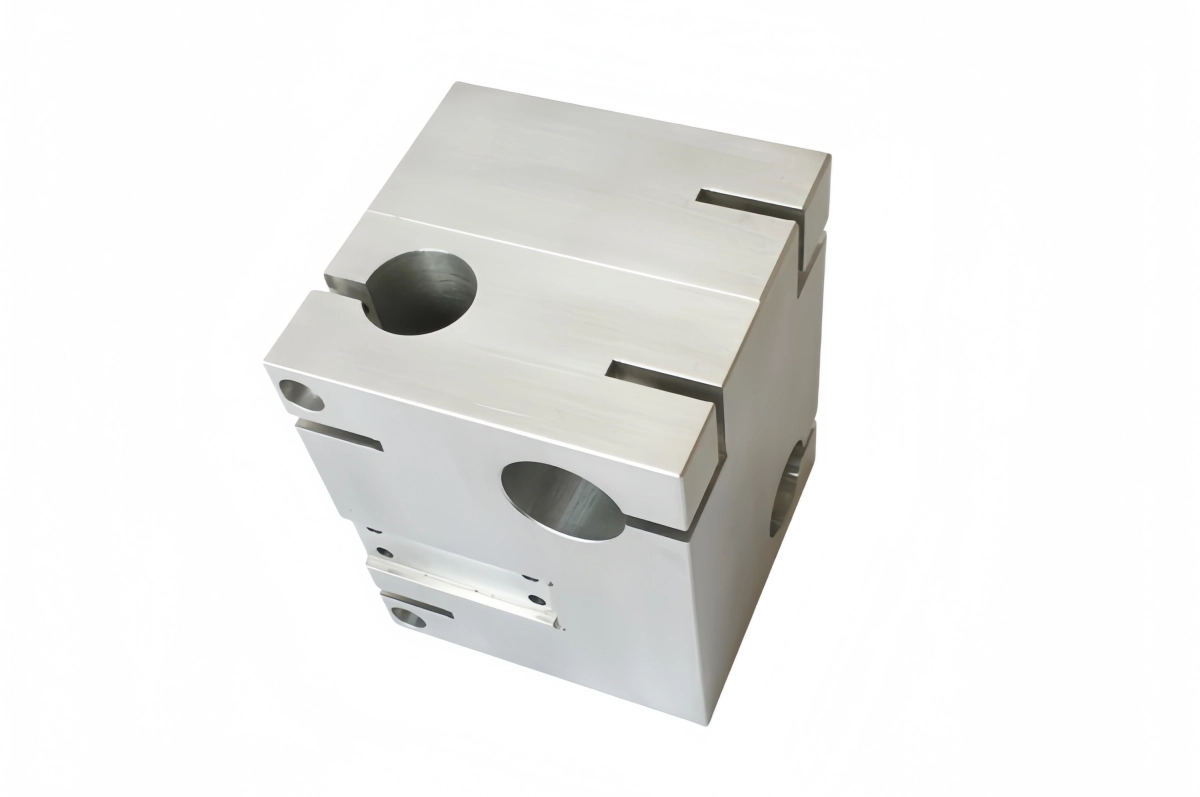 Solid billet aluminum block for cnc material