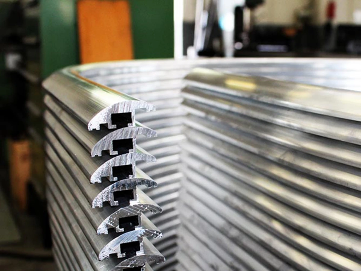 A clean corner from 5052 aluminum bending