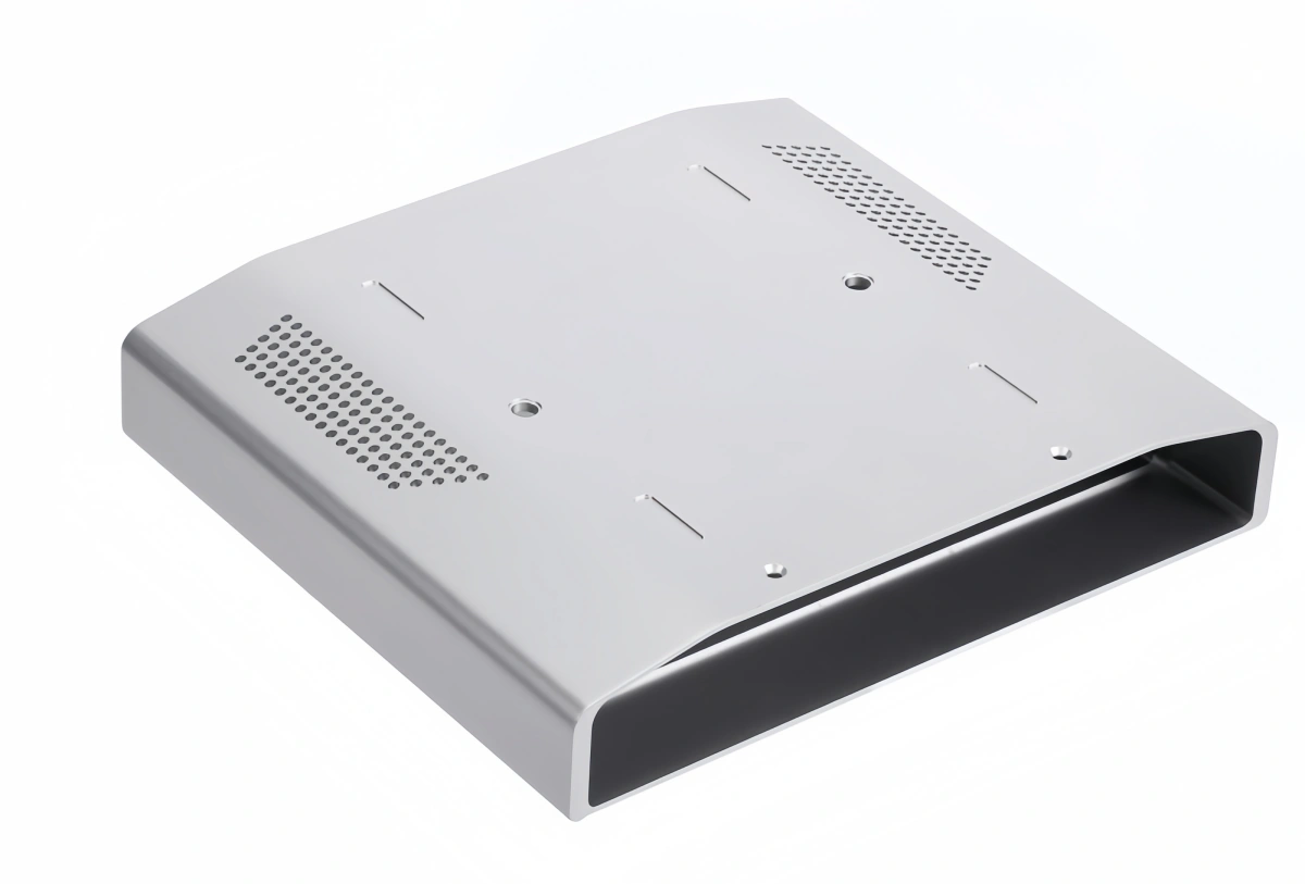 A custom aluminum extrusion enclosure for electronics