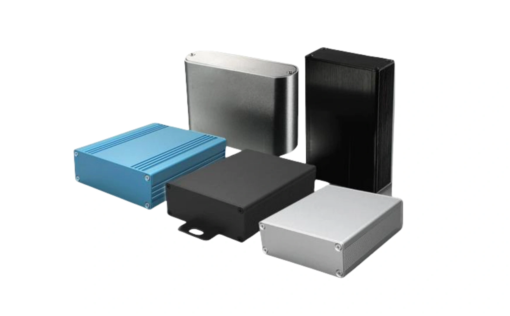 A durable aluminum electrical enclosures on display