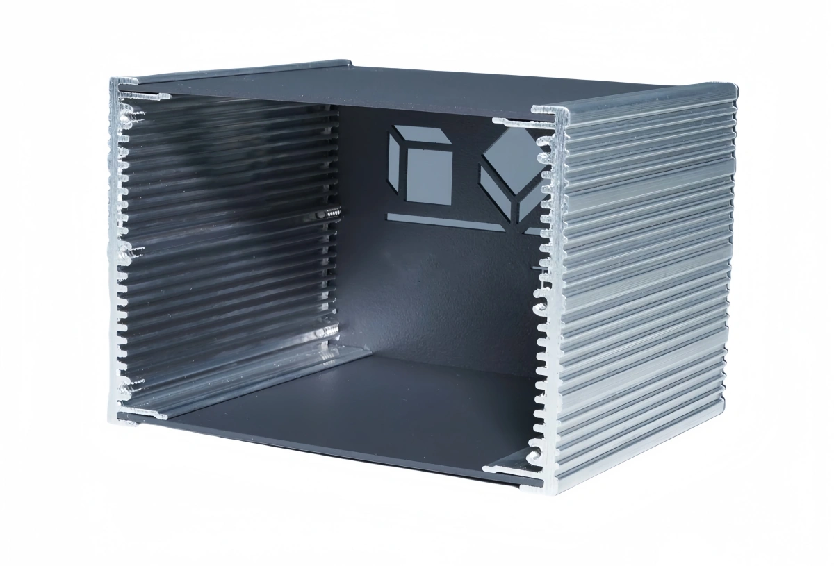 A lightweight aluminum extrusion case