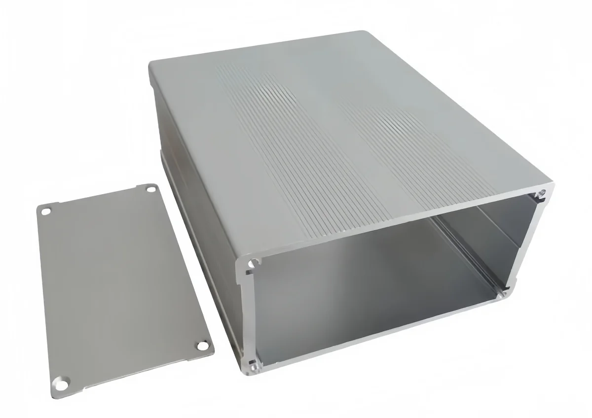 Black anodized custom aluminum enclosure