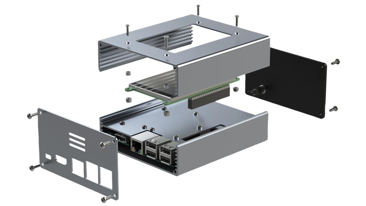 CNC machined custom aluminum enclosure