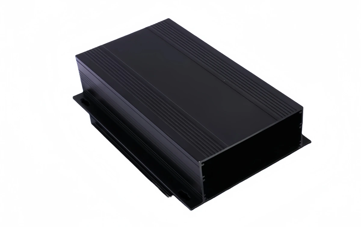 Custom aluminum enclosure with precise cutouts