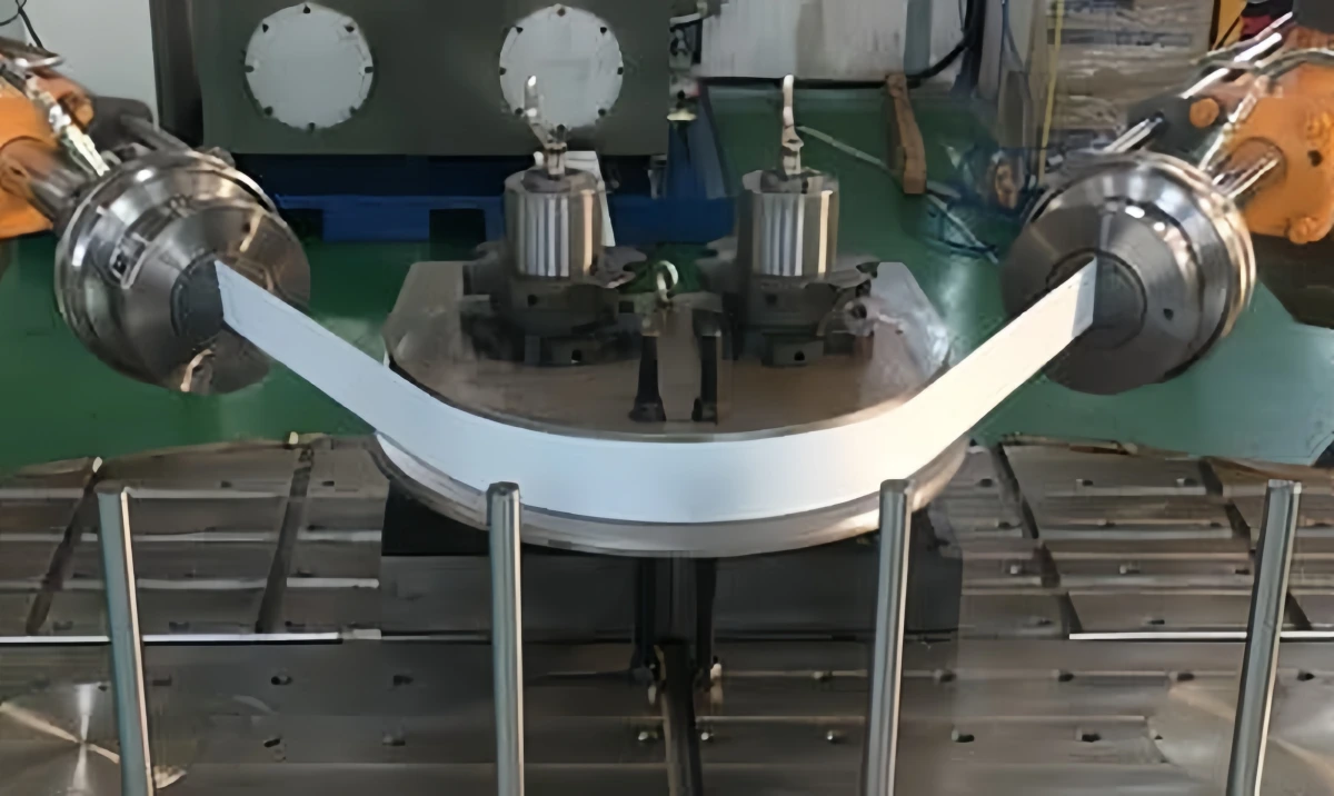 Measuring the radius of 5052 aluminum bending