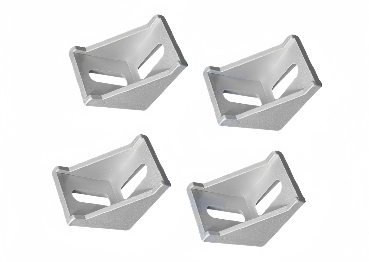 A heavy duty gusset aluminum extrusion corner for strength