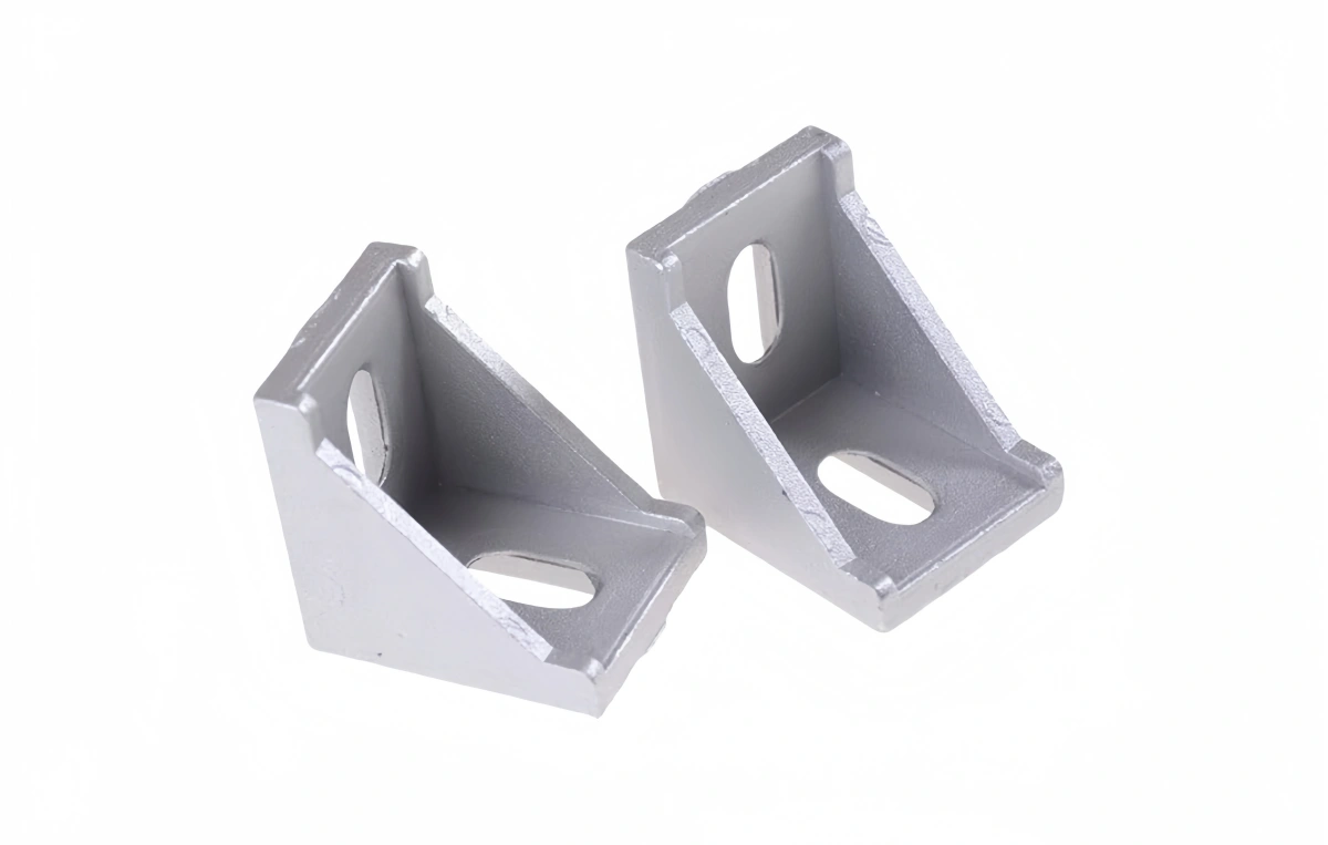 A selection of different aluminum extrusion corner parts