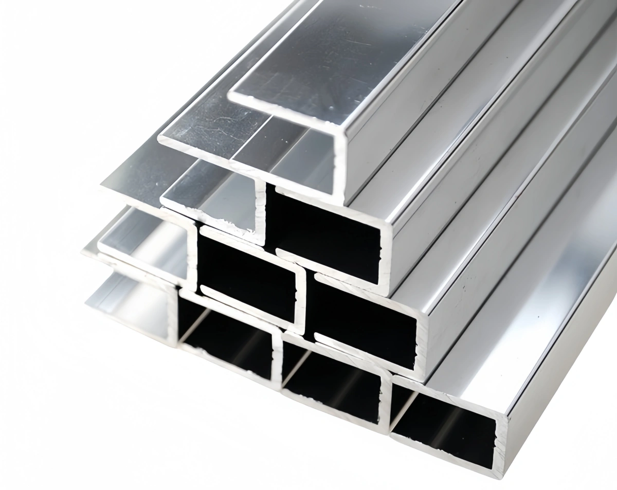 Anodized aluminum u channel extrusions in a factory