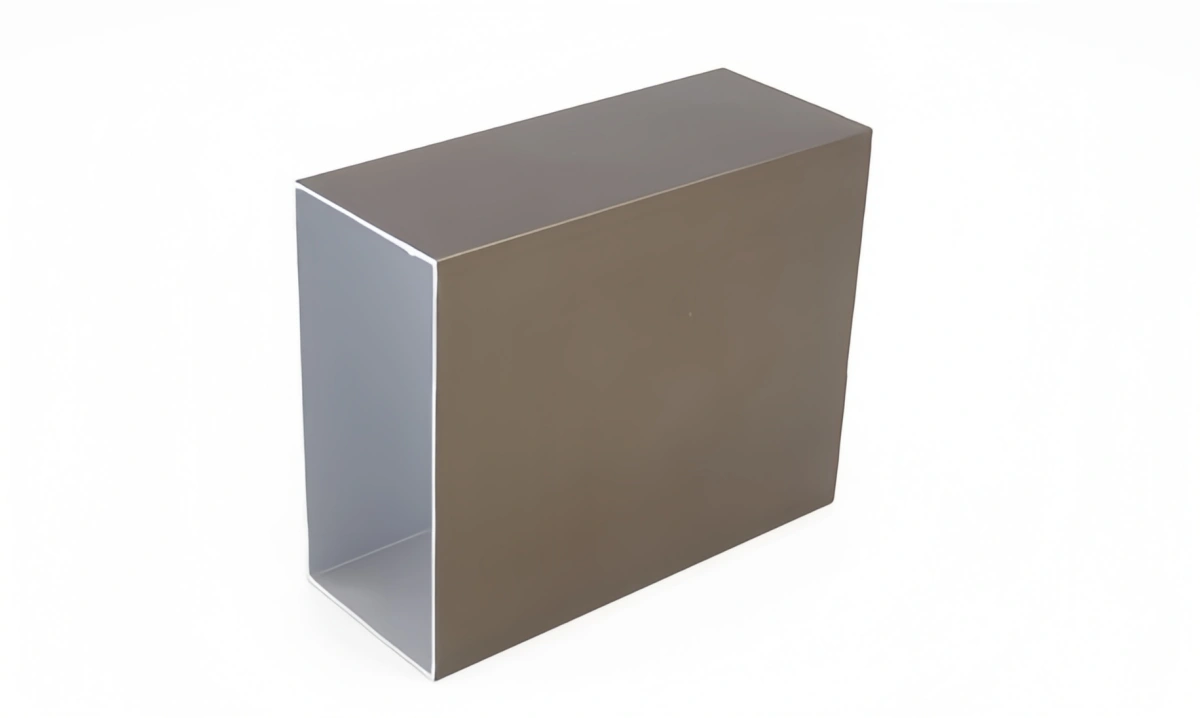 Industrial machine frame built with square aluminum extrusion