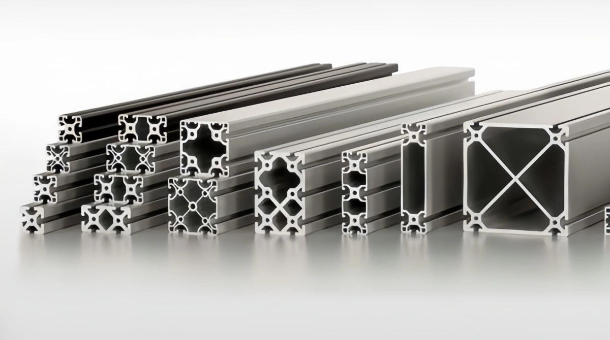 Profile lines of the item aluminum extrusion system