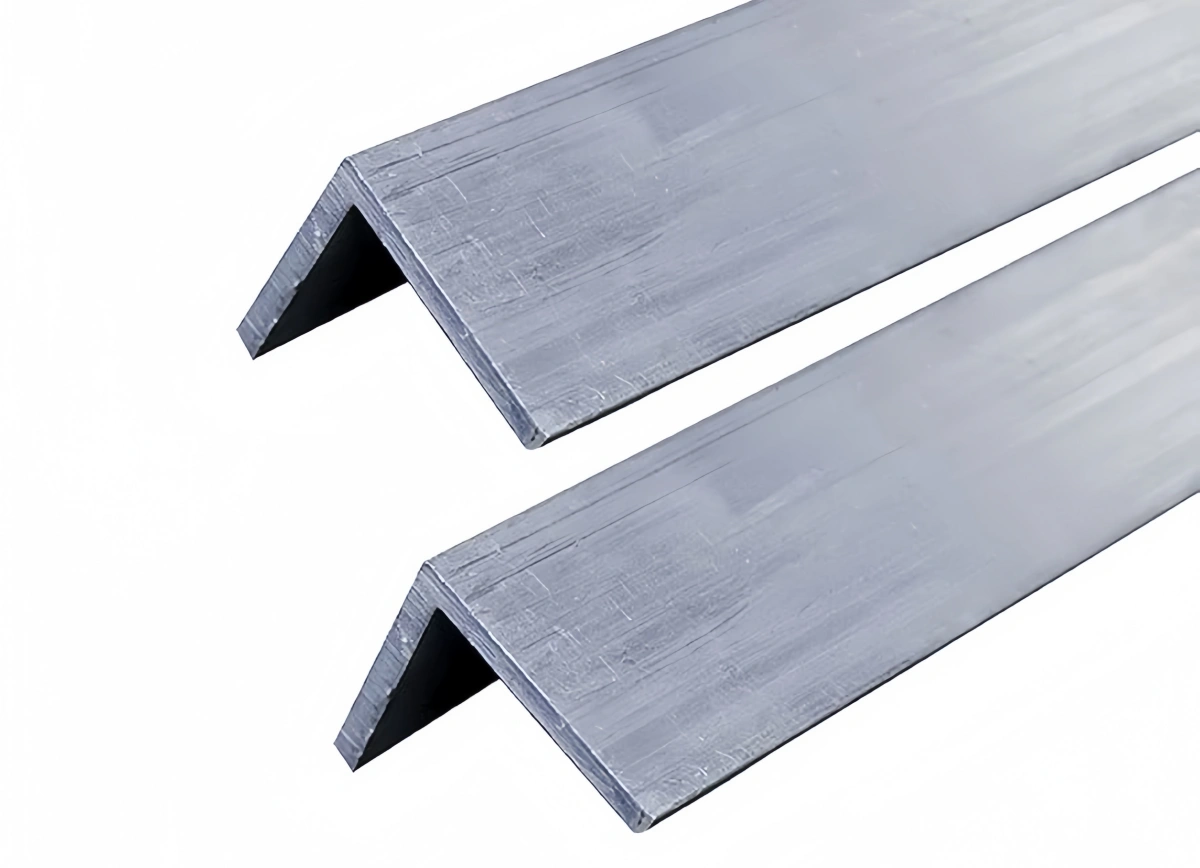 Structural 6061 aluminum angle extrusion samples