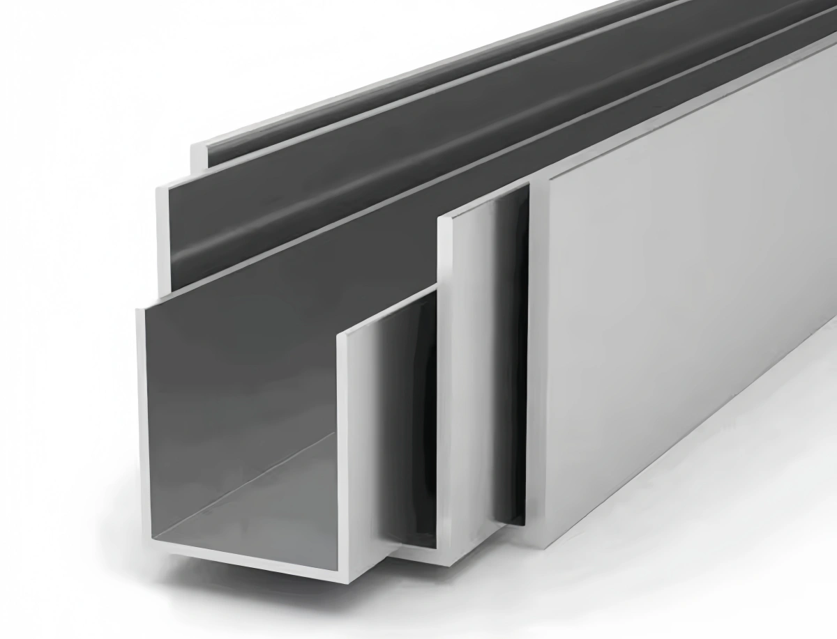 Custom c channel aluminum extrusion technical drawing
