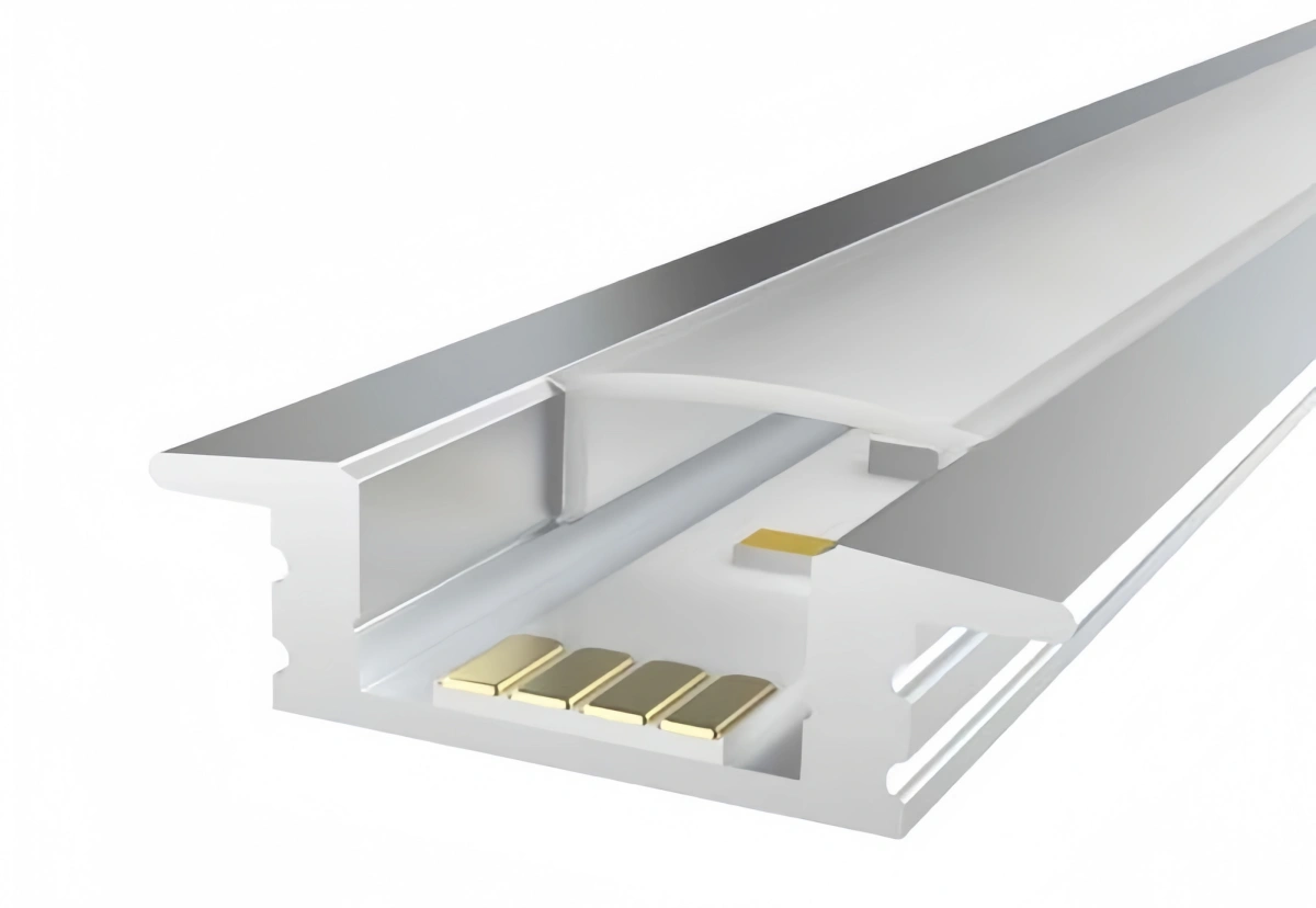 Installing aluminum extrusion for LED strip lights easily