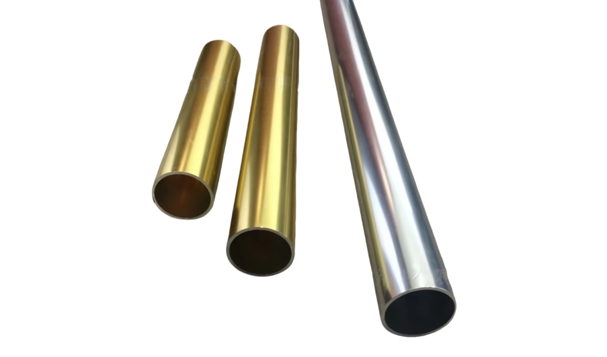 Reflective polished aluminum tubing bundle