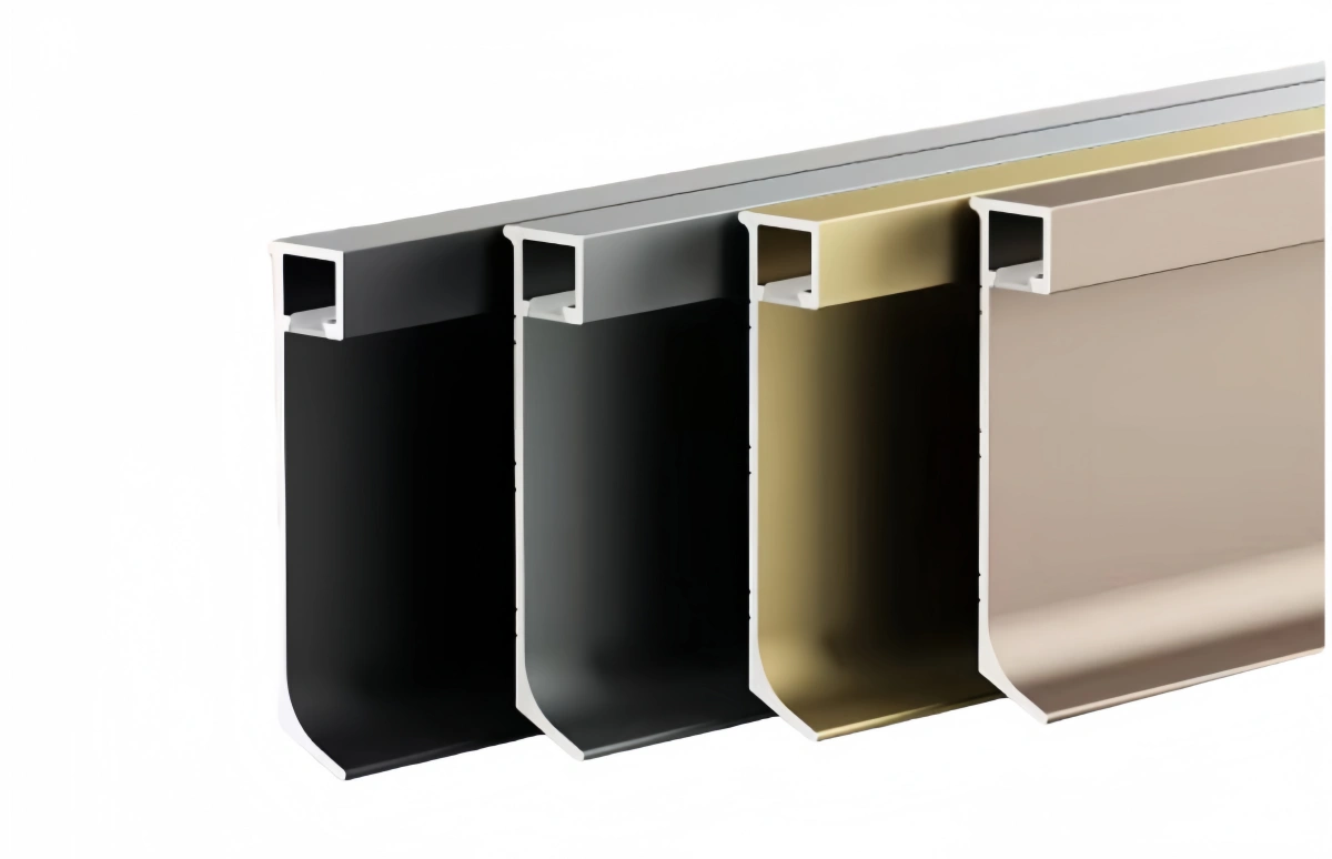 Anodized aluminum material in architecture