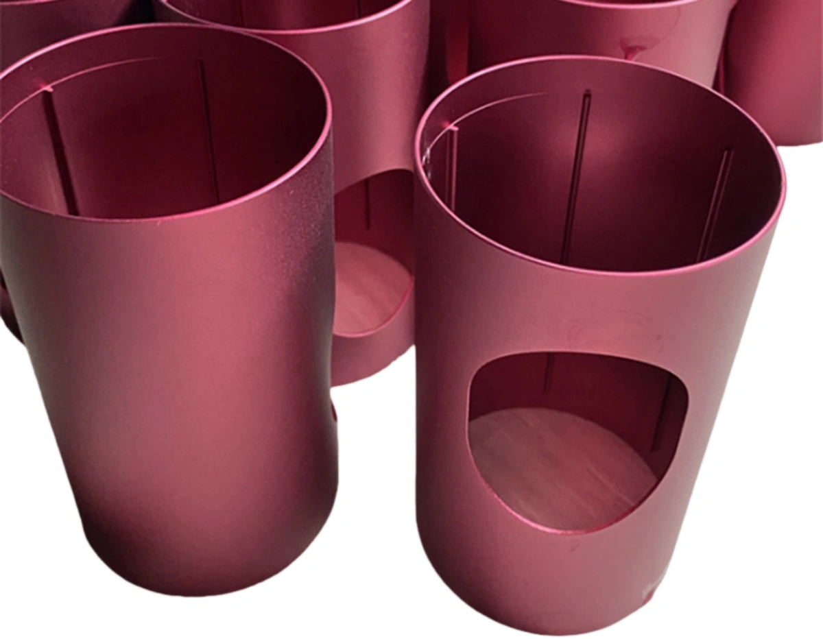 Colorful anodized aluminum material finishes