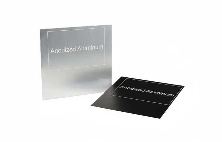 Close up process laser engraving anodized aluminum