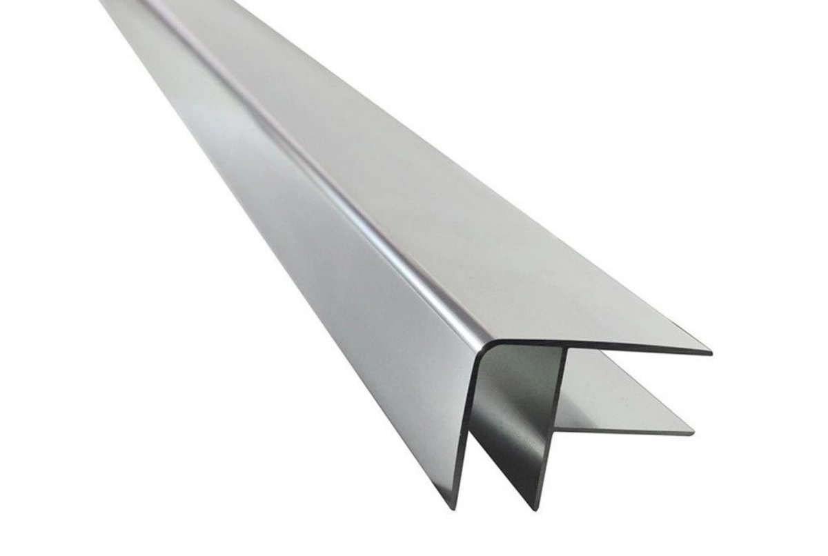 raw metal versus clear anodized aluminum finish sample