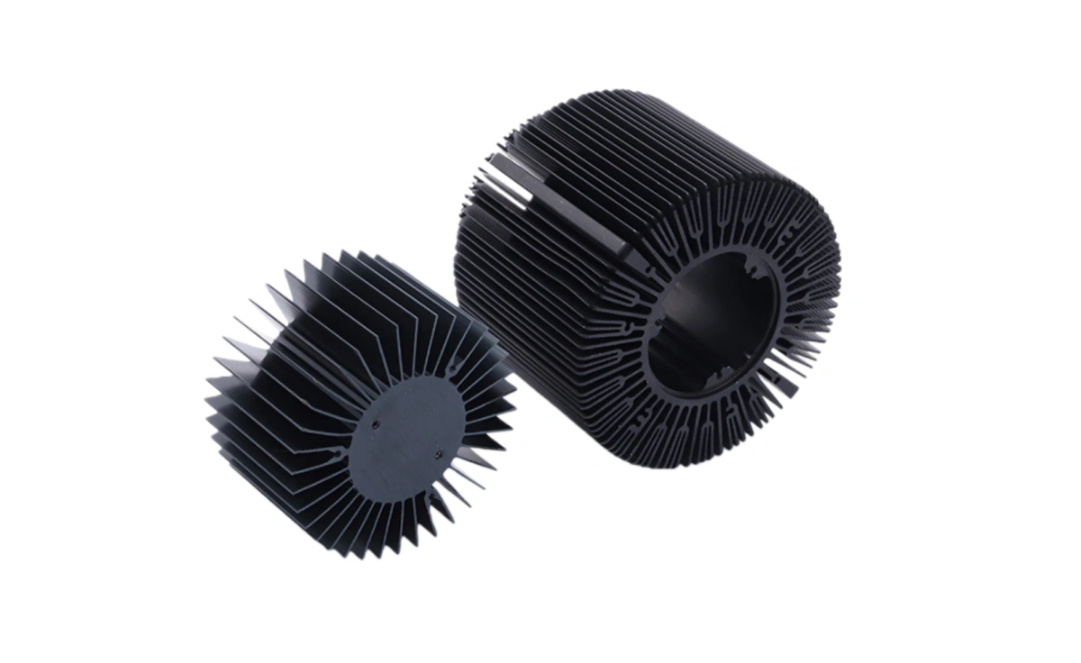 Custom mechanical parts using black anodizing aluminum