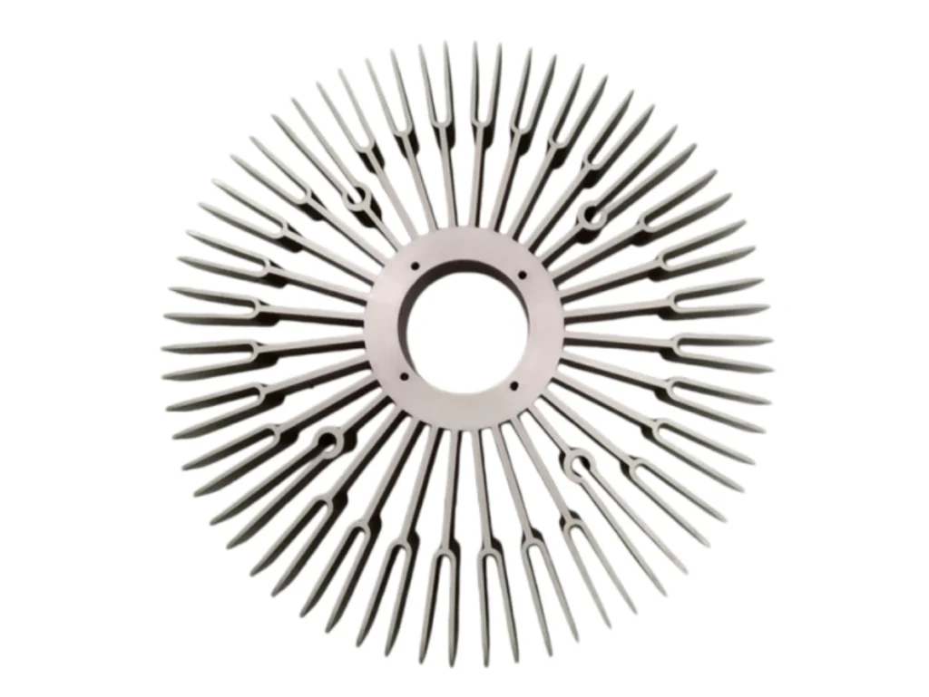 Aluminum heat sink fins for air convection cooling