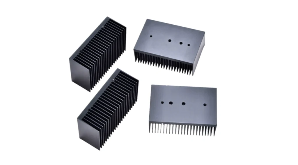 Aluminum profile heatsink with protective coating