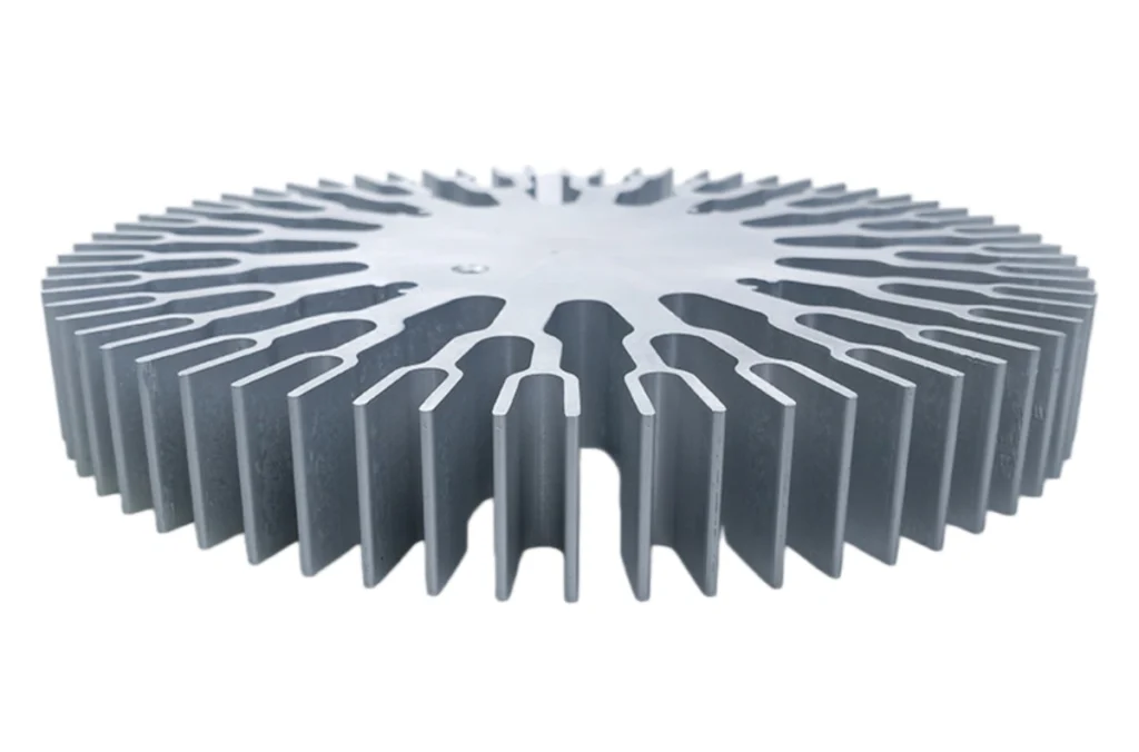 Anodized black aluminum heat sink for power modules