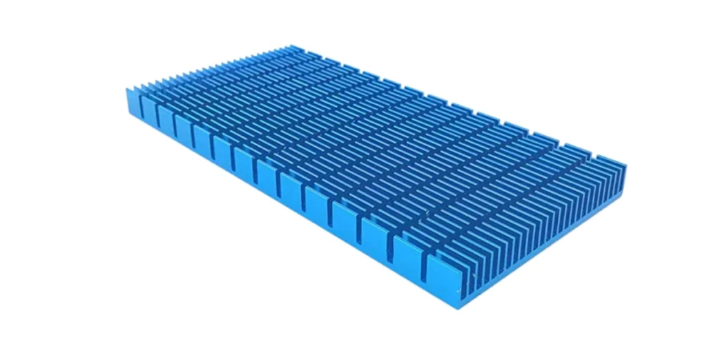 Anodized black aluminum profile heatsink for cooling