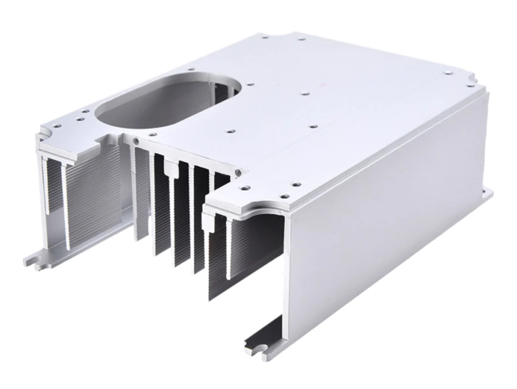 Custom aluminum heat sink for 5G telecommunications