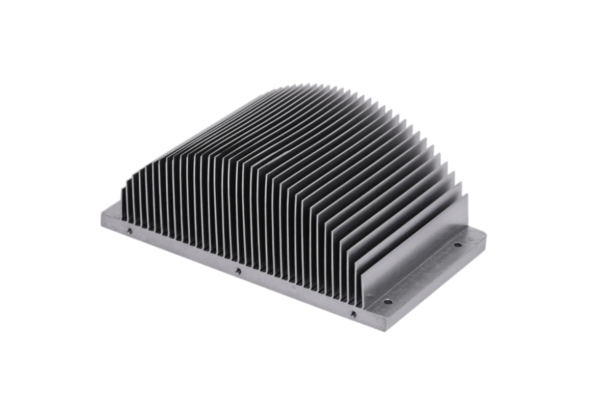 Extruded sunflower aluminum heat sink for LED cooling