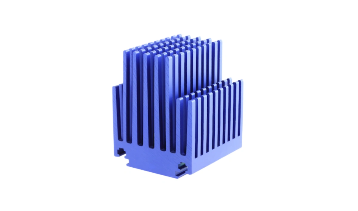 Hard anodized layer on aluminum profile heatsink