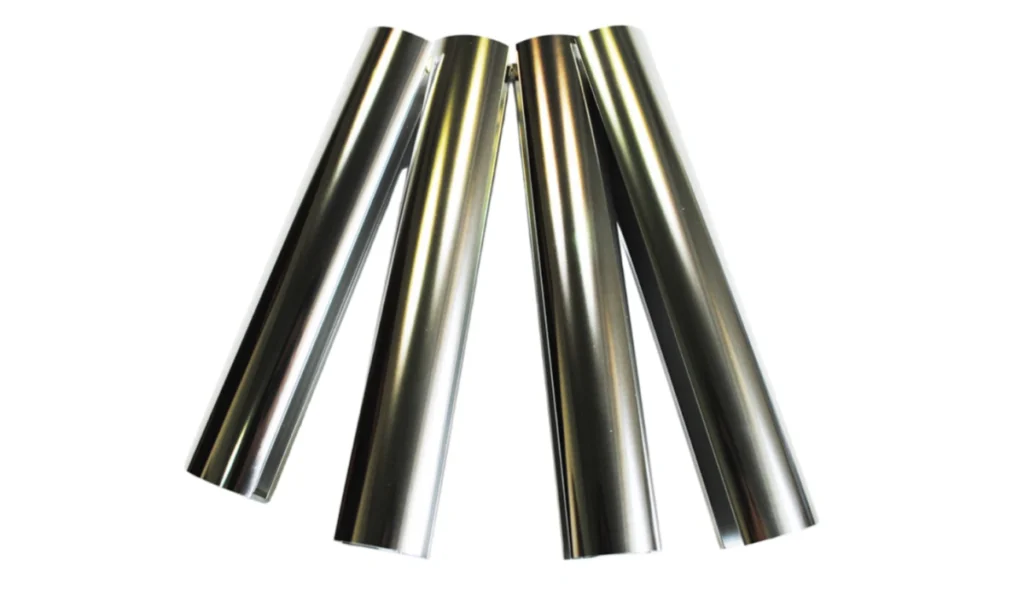 Aluminum profile polishing with professional polishing machine and cloth wheel