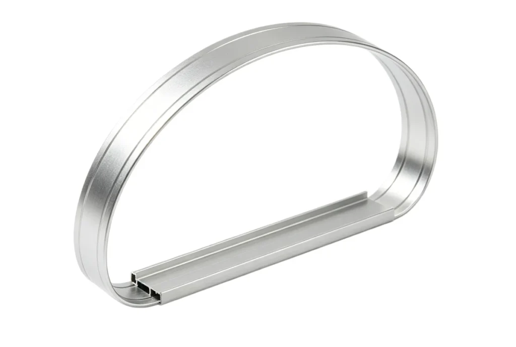 High-precision curved aluminum tube stretch bending production