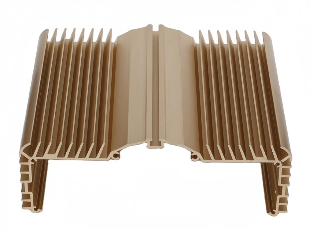 Industrial extrusion production process of aluminum extruded heatsink