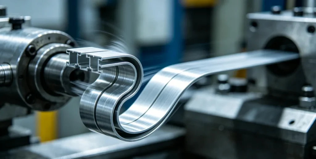 Professional aluminum tube stretch bending fabrication technology
