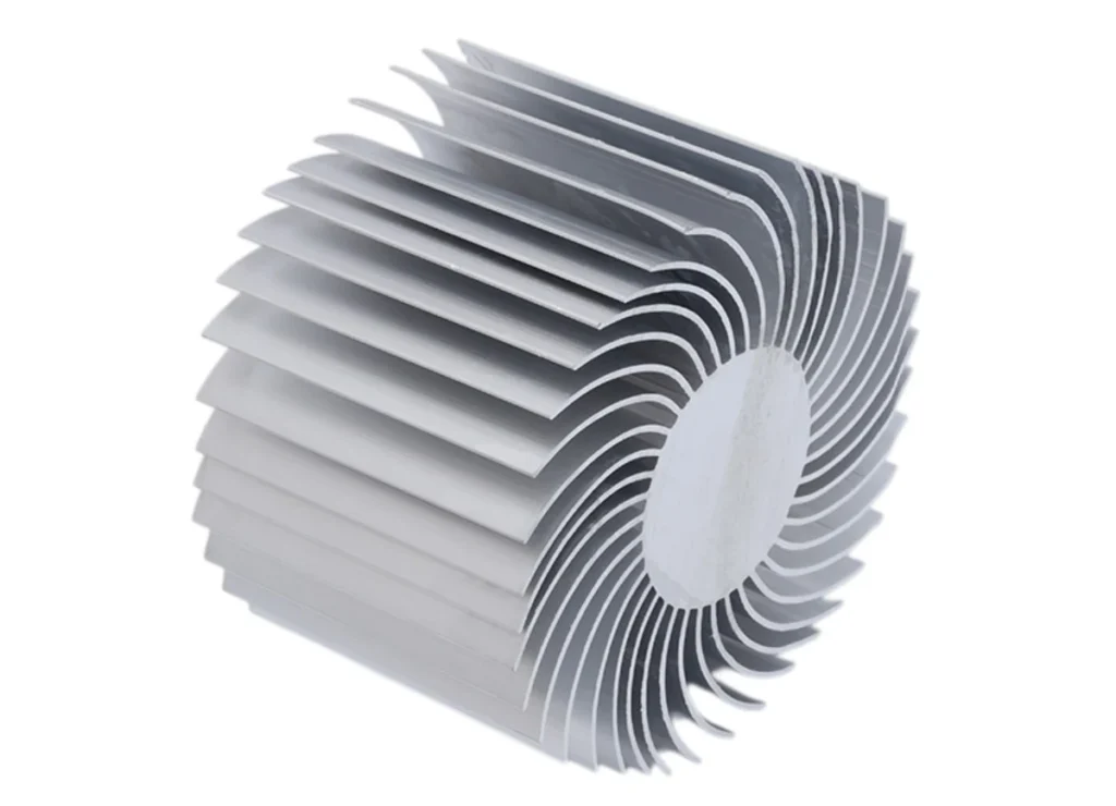 Diagram of aluminum heat sink profiles thermal flow Diagram of aluminum heat sink profiles thermal flow